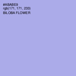 #ABABE9 - Biloba Flower Color Image
